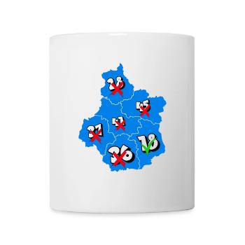 Région centre - Mug blanc - blanc - Devant