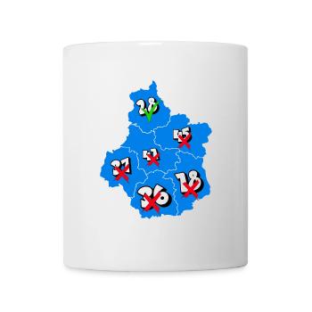 Région centre - Mug blanc - blanc - Devant
