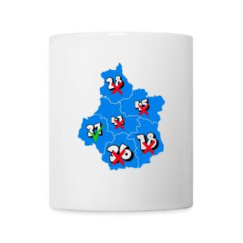 Région centre - Mug blanc - blanc - Devant
