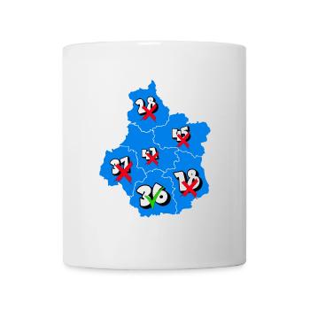 Région centre - Mug blanc - blanc - Devant