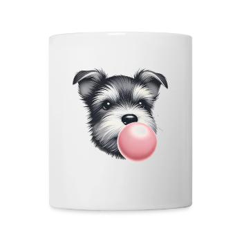 Terrier joueur avec chewing-gum - Mug blanc - blanc - Devant
