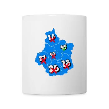 Région centre - Mug blanc - blanc - Devant
