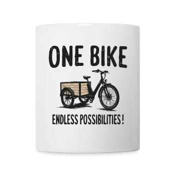 Cargo Bike Cargo Bike Endless Possibilities - Mug - white - Front