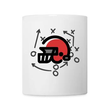 Red Helmet - Mug blanc - blanc - Devant