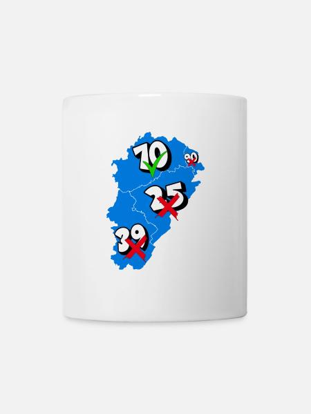 Région franche comté - Mug blanc - blanc