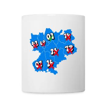 Région Rhône-Alpes - Mug blanc - blanc - Devant