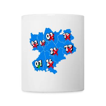 Région rhône alpes - Mug blanc - blanc - Devant