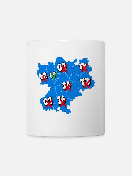 Région Rhône-Alpes - Mug blanc - blanc