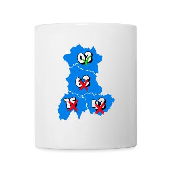 Région Auvergne - Mug blanc - blanc - Devant
