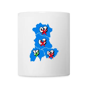 Région Auvergne - Mug blanc - blanc - Devant