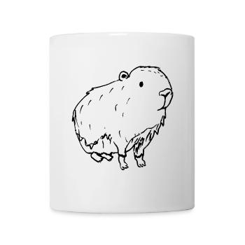Abstract Kapybara Black - Tasse - Weiß - Vorne