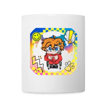 Colorful Pop Art Wheelchair Hero - Mug - white - Front