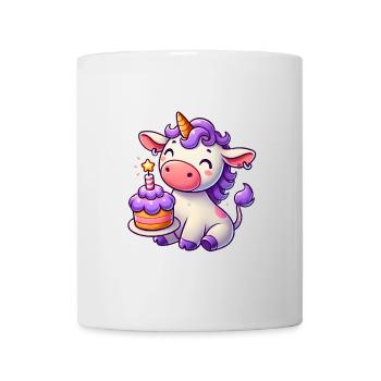 Unicorn Cow Birthday Cake Fun - Mug - white - Front