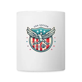 USA Soccer Badge with Wings Design - Mug - white - Front