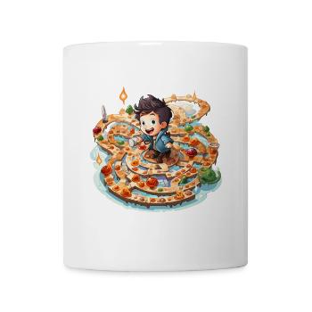 Der Labyrinth-Läufer - Tasse - Weiß - Vorne
