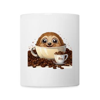 Le câlin de café - Mug blanc - blanc - Devant