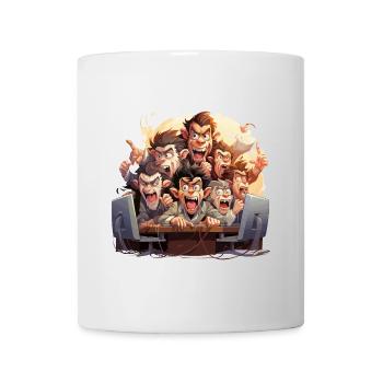 Die koffeinhaltigen Schreibkräfte - Tasse - Weiß - Vorne