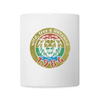 40th Birthday Wild, free & untamed since 1984 - Mug - white - Front