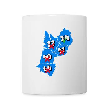 Région Aquitaine - Mug blanc - blanc - Devant