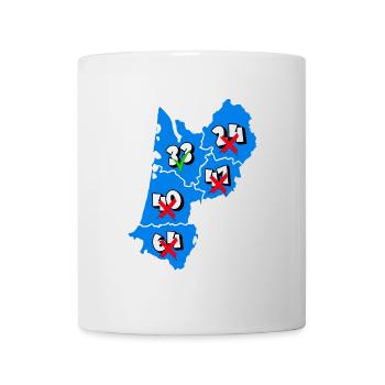 Région Aquitaine - Mug blanc - blanc - Devant