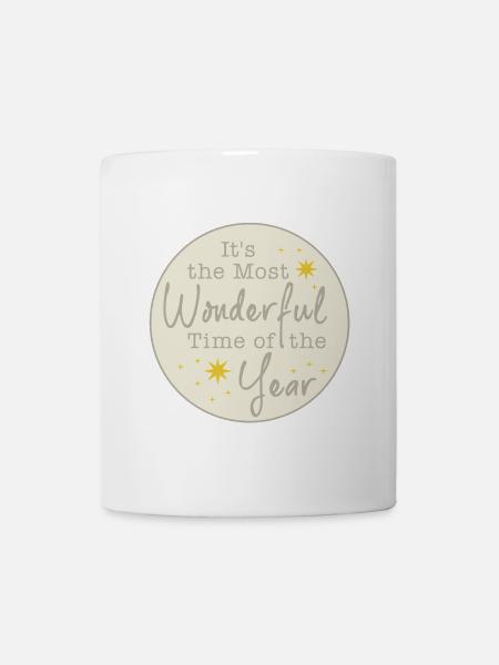 ItsTheMostWonderfulTime - Christmas - Tasse - Weiß