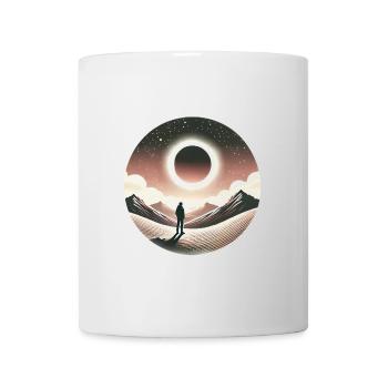 Eclipse Gaze Silhouette Design - Tasse - Weiß - Vorne