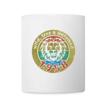66. Geburtstag Wild, free & untamed since 1958 - Tasse - Weiß - Vorne