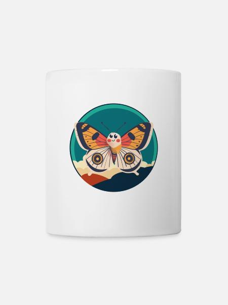 Schmetterling Waldbewohner Tierliebhaber - Tasse - Weiß
