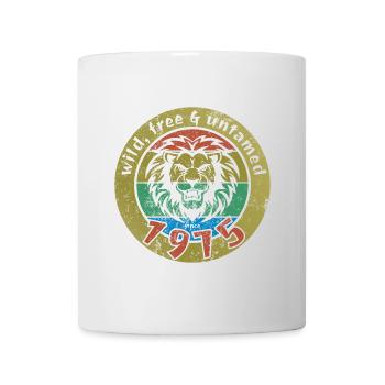 49th birthday Wild, free & untamed since 1975 - Mug - white - Front