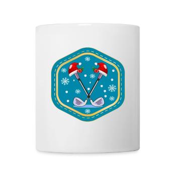 WEIHNACHTSFEIER GOLFPLÄTZE GOLFSPIELEN - Tasse - Weiß - Vorne