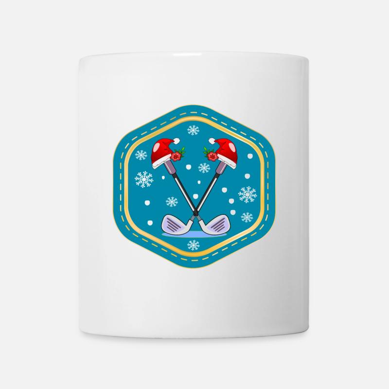 WEIHNACHTSFEIER GOLFPLÄTZE GOLFSPIELEN - Tasse - Weiß