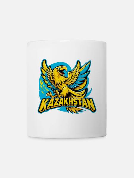 Kasachstan Adler Wappen Emblem Flagge Geschenk - Tasse - Weiß