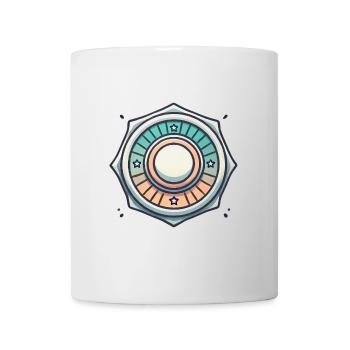 Vintage Badge Grafikdesign - Tasse - Weiß - Vorne