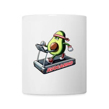 Avocardio Cardio Avocado Funny Gym Gift - Mug - white - Front