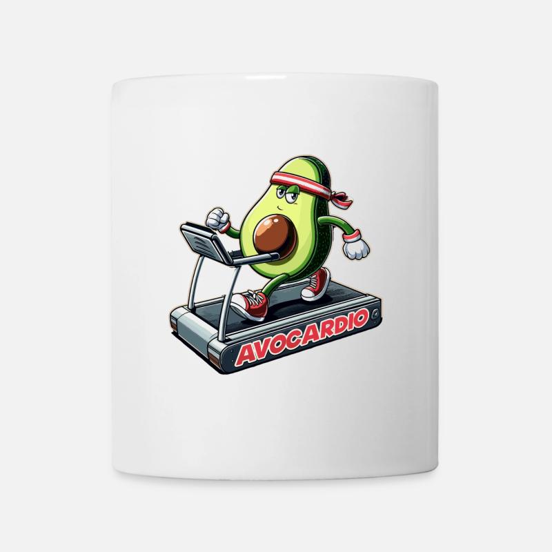 Avocardio Cardio Avocado Funny Gym Gift - Mug - white