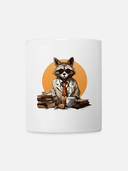 Der Koffein-Gelehrte - Tasse - Weiß