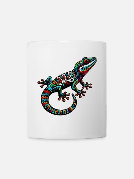 Gecko - Tasse - Weiß
