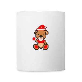 Pixel Bear Xmas - Mug blanc - blanc - Devant