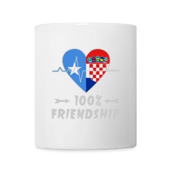 Somalia and Croatia 100% friendship - Mug - white - Front