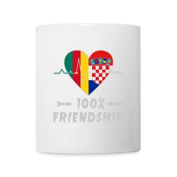 Cameroon and Croatia 100% friendship - Mug - white - Front