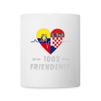 L'Equateur et la Croatie : amitié à 100 % - Mug blanc - blanc - Devant