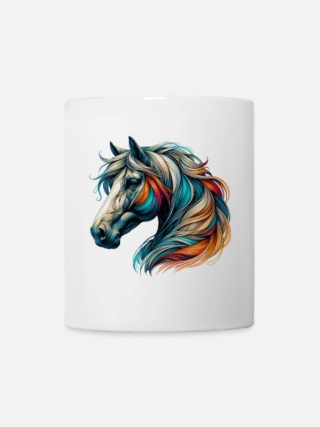 Pferd - Tasse - Weiß