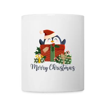 Joyeux Noël - Pingouin de Noël - Mug blanc - blanc - Devant