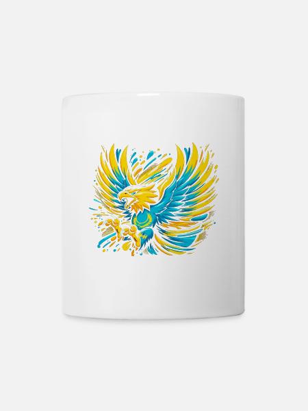Kasachstan Adler Flagge Fahne cool Geschenk - Tasse - Weiß