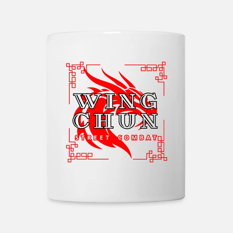 Wing Chun street combat dragon shirt - Mug - white
