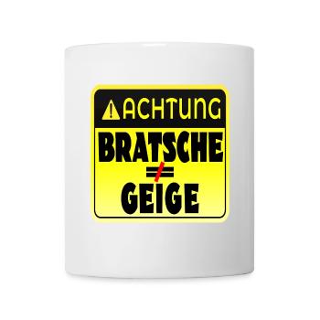 STREICHINSTRUMENTE GEIGE BRATSCHE - Tasse - Weiß - Vorne
