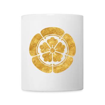 Vintage Faux Or Oda Japon Mon Art Oriental - Mug blanc - blanc - Devant