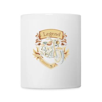Legendary 1975 – Vintage Motorrad Design - Tasse - Weiß - Vorne