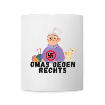 Omas gegen Rechts - Tasse - Weiß - Vorne