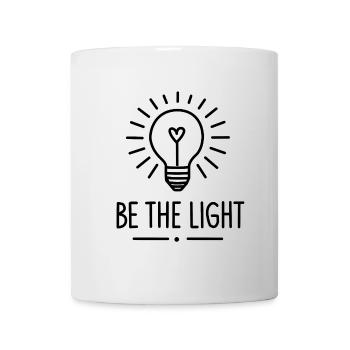Sei das Licht, modern und minimalistisch - Tasse - Weiß - Vorne